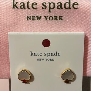 Kate Spade Mother of Pearl Spade Stud Earrings